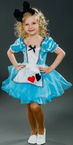 Карнавальный костюм «Алиса» (в Стране Чудес) для девочки