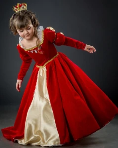 Маскарадный костюм «Королева» (в красном) для девочки
