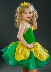 Карнавальный костюм Цветок «Лютик» для девочки