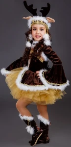 Маскарадный костюм «Олень» для девочки