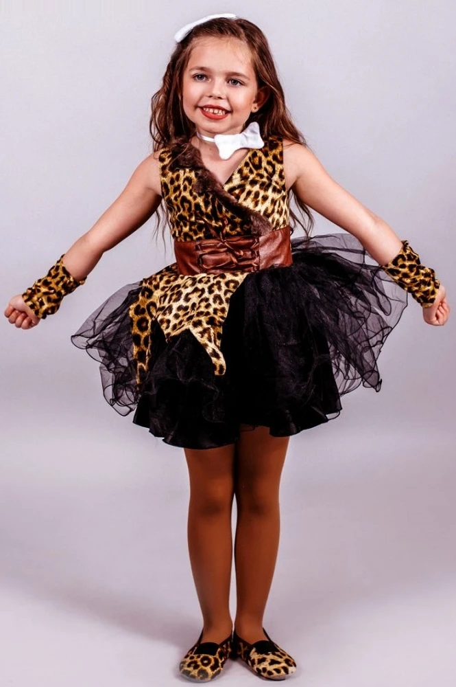 Карнавальный костюм «Первобытная девочка» детский