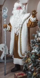 Новогодний костюм «Дед Мороз» (золото)