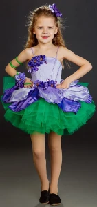 Маскарадный костюм Цветок «Фиалка» для девочки
