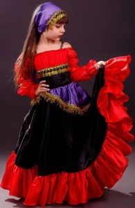 Маскарадный Национальный костюм «Цыганка» для девочки