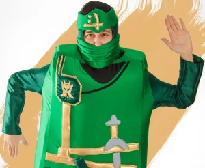 Аниматорский костюм Лего «Ниндзяго» Ninjago (зелёный)