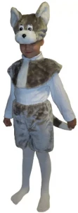 Маскарадный костюм «Котик» (мех) для мальчиков