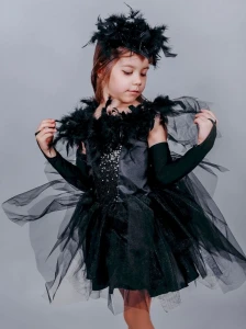 Детский маскарадный костюм «Ворона» для девочки