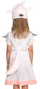 Карнавальный костюм «Дракоша» белая для девочек