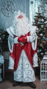Аниматорский костюм «Дед Мороз» (красный) для взрослых