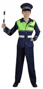 Детский карнавальный костюм «Офицер ДПС» ГИБДД для мальчиков