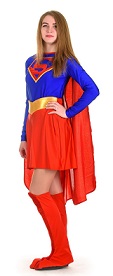 Костюмы «Супермен» (Superman) и его подружка «Супер Девушка» (Superwoman) Аниматорские