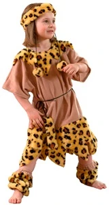 Костюмы Первобытного Человека для девочек