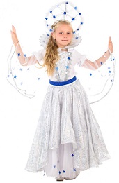 Новогодние костюмы: Метелица, Зимушка, Снежная Королева (для детей)