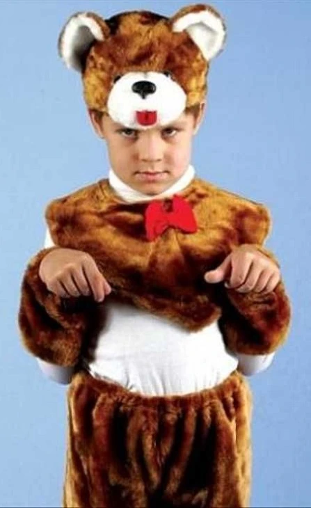 Детский карнавальный костюм «Медвежонок» бурый для мальчиков