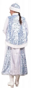Карнавальный новогодний костюм Снегурочка «Боярская» для женщин