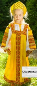 Детский Русский Народный Национальный костюм «Василиса» для девочек