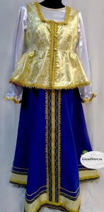 Детский Русский Народный Национальный костюм «Сударыня» для девочек