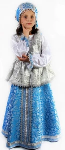 Детский Русский Народный Национальный костюм «Сударыня» для девочек