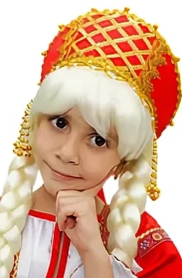 Русский Народный фольклорный головной убор Кокошник «Налобный» для детей и взрослых