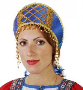 Русский Народный фольклорный головной убор Кокошник «Налобный» для детей и взрослых