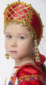 Русский Народный фольклорный головной убор Кокошник «Налобный» для детей и взрослых