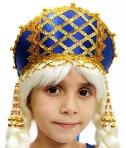 Русский Народный фольклорный головной убор Кокошник «Налобный» для детей и взрослых