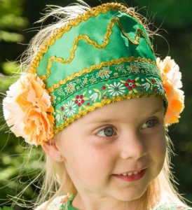 Русский Народный фольклорный головной убор Кокошник «Кичка» для детей и взрослых