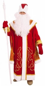 Новогодний костюм «Дед Мороз» (с пелериной) для взрослых