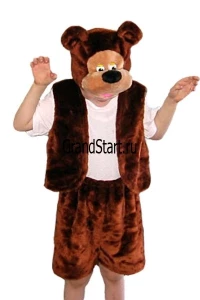 Детский карнавальный костюм «Медвежонок» бурый