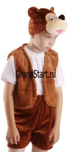 Детский карнавальный костюм «Медвежонок» бурый