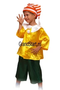 Детский карнавальный костюм «Буратино» для мальчиков