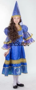 Детский карнавальный костюм «Ночная Фея» (синяя) для девочек