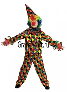 Детский карнавальный костюм «Арлекино» для мальчиков и девочек