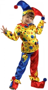 Детский костюм «Петрушка» для мальчиков и девочек