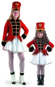 Детский карнавальный костюм «Мажоретка» для девочек