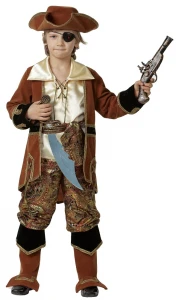 Детский карнавальный костюм «Капитан Пиратов» коричневый для мальчиков