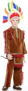 Карнавальный костюм «Индеец» для мальчика