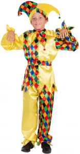 Детский карнавальный костюм Шут «Карамболь» для мальчиков и девочек