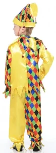 Детский карнавальный костюм Шут «Карамболь» для мальчиков и девочек