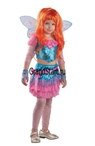 Детский карнавальный костюм Фея Винкс «Блум» для девочек
