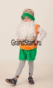 Детский костюм «Гном» с бородой для мальчиков и девочек