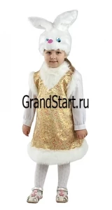 Детский карнавальный костюм Заинька «Лапушка» для девочек