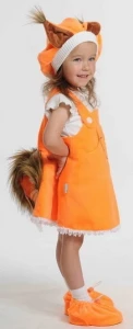Детский маскарадный костюм «Белочка» для девочки