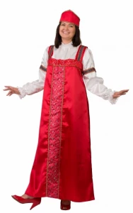 Русский Народный фольклорный костюм «Марья Искусница» для взрослых