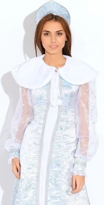 Карнавальный костюм «Снегурочка» шёлк для взрослых