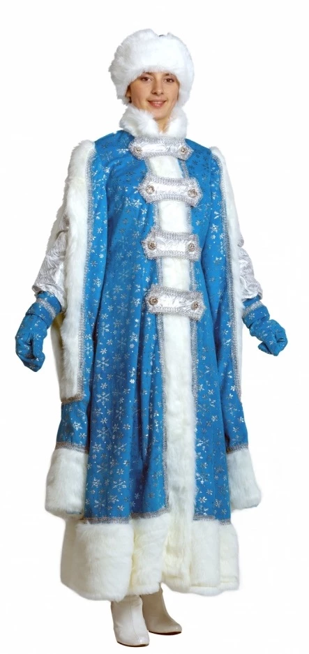 Карнавальный костюм Снегурочки детский Новогодний костюм