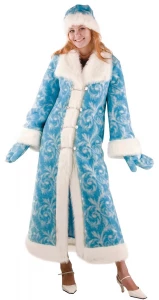 Карнавальный новогодний костюм «Снегурочка» для взрослых