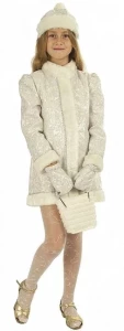 Детский новогодний карнавальный костюм Снегурочка «Малютка» для девочек