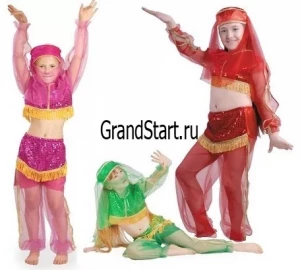 Детский карнавальный костюм «Жасмин» (розовая) для девочек