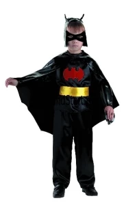 Детский карнавальный костюм Бэтмен «Черный плащ» для мальчиков